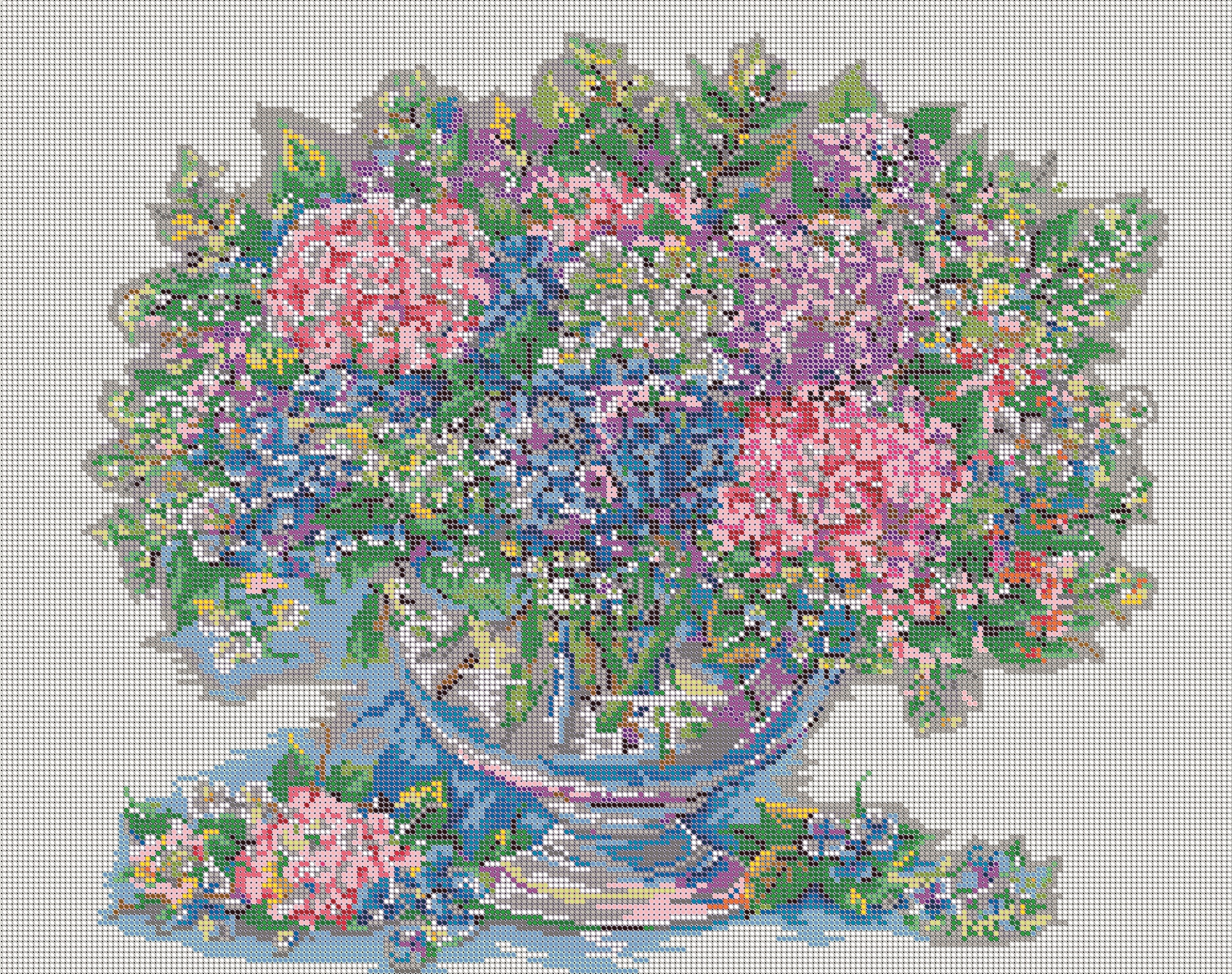 Набордлявышивания"Вышивочка"чешскийбисер,картина"Гортензия",48х38