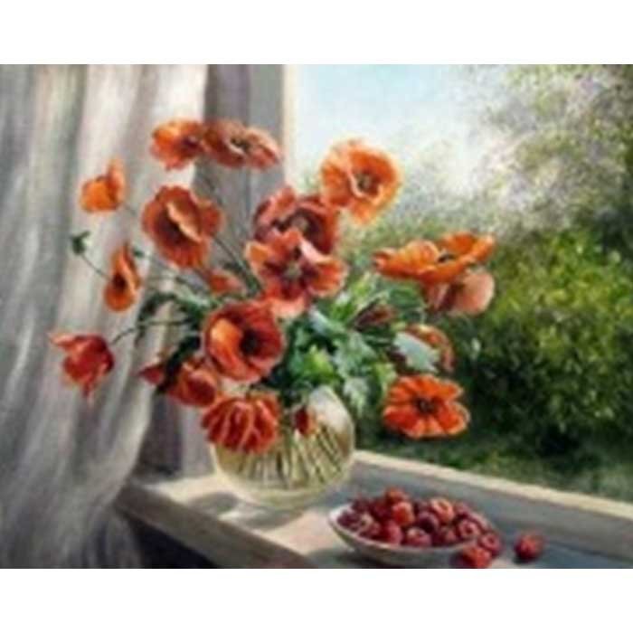 Алмазная мозаика на подрамнике 40x50, полное заполнение.