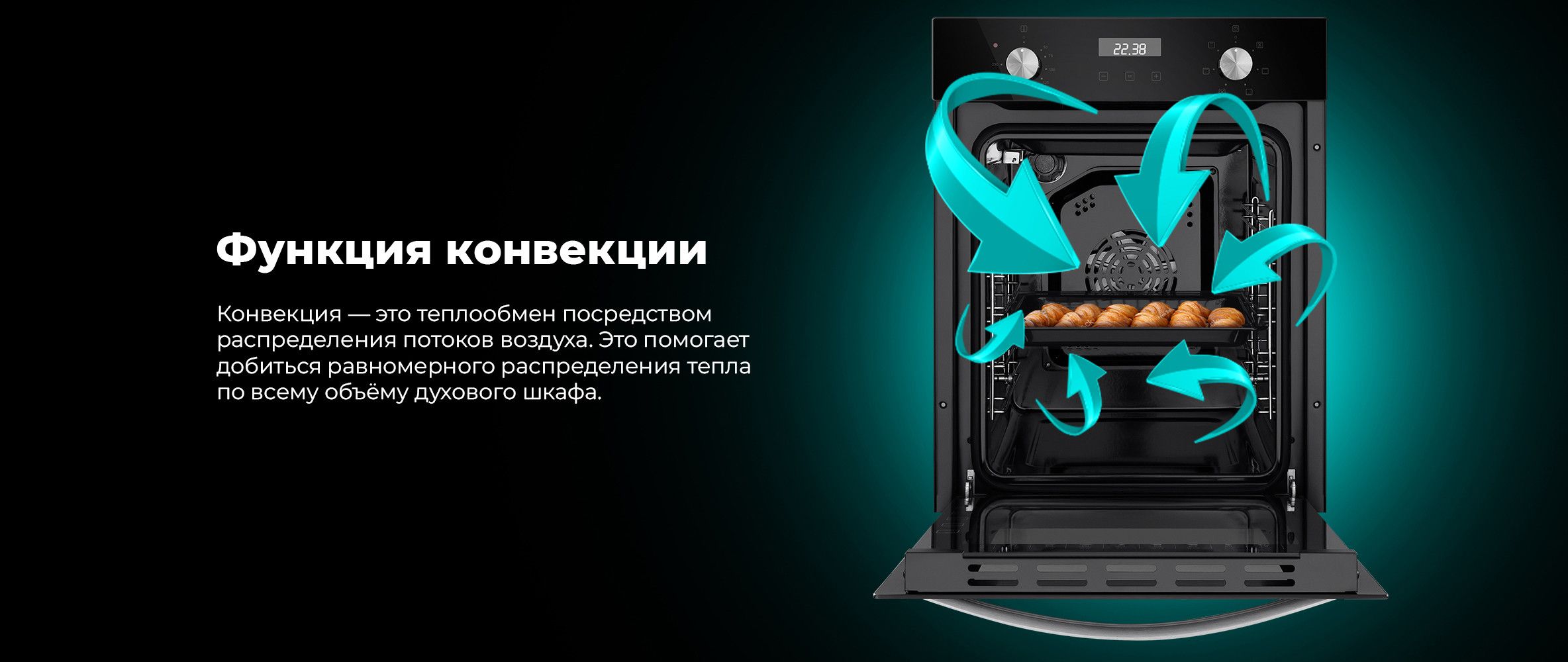 Духовой шкаф электрический встраиваемый MAUNFELD EOEM516B, 45 см, 51 л ...