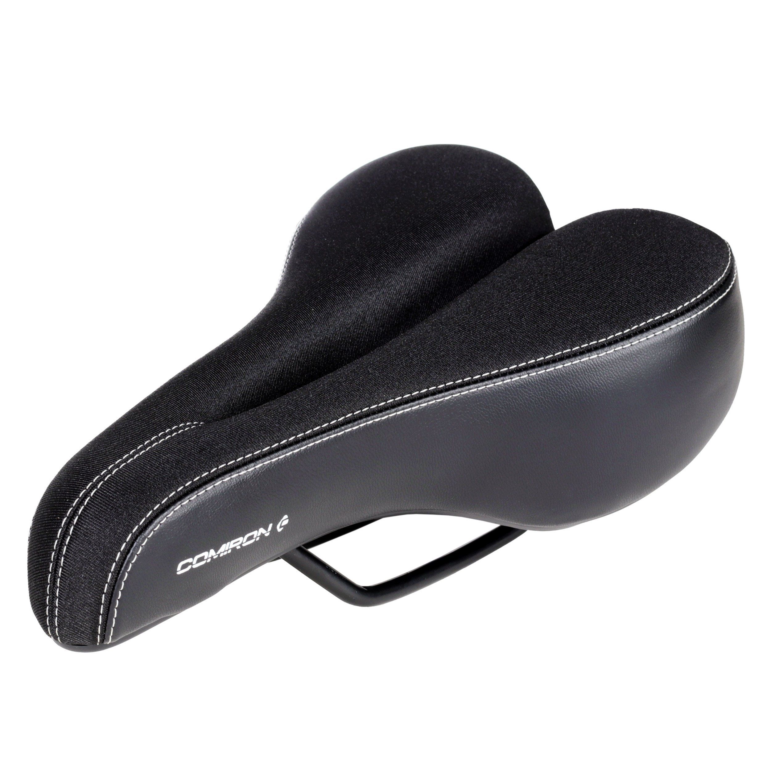 Седло велосипедное комфортное COMIRON CORSICA N30 275x155, технологии: DW, ED, Soft surface Седло велосипедное комфортное COMIRON CORSICA N30 275x155, технологии: DW, ED, Soft surface