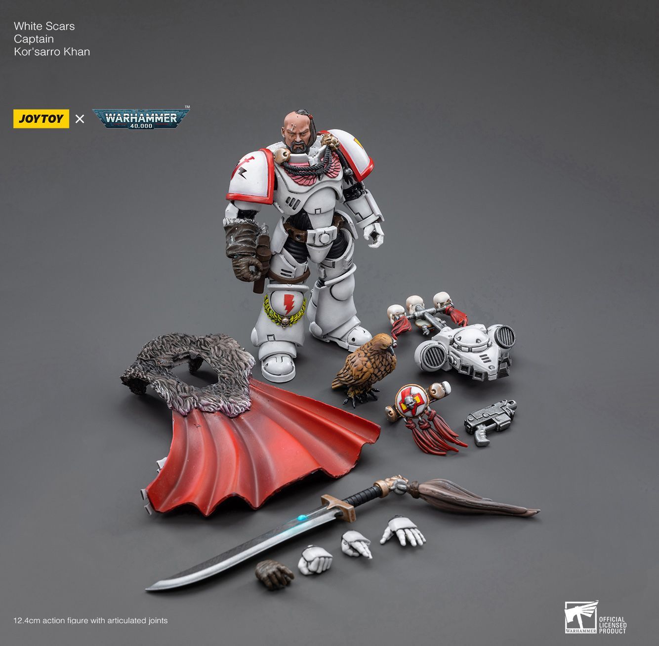 Warhammer 40k White Scars Captain Kor'sarro Khan,Подвижная фигурка