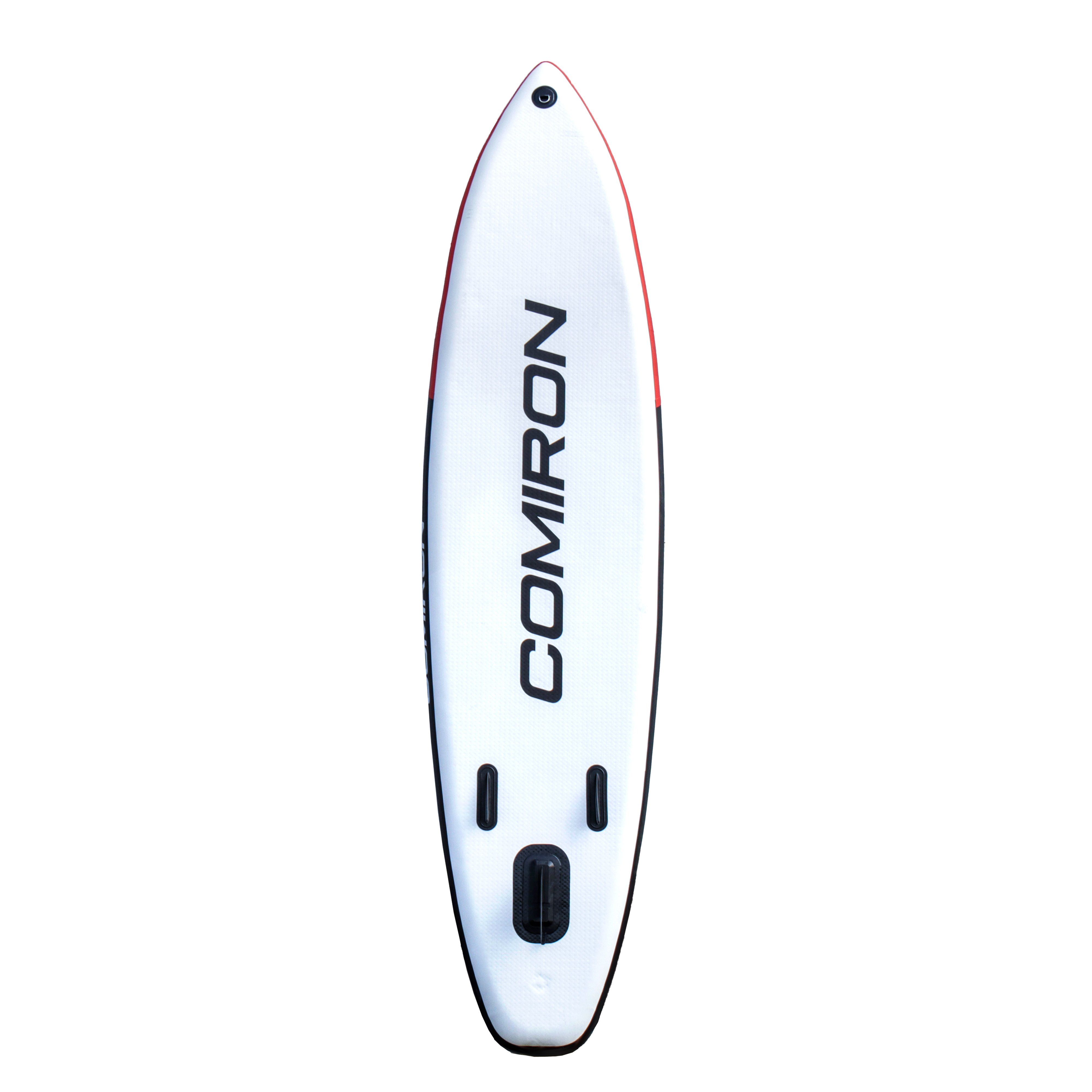 Надувная SUP доска COMIRON 320х80х15 см Сапборд, белый, красный, черный Надувная SUP доска COMIRON 320х80х15 см Сапборд, белый, красный, черный