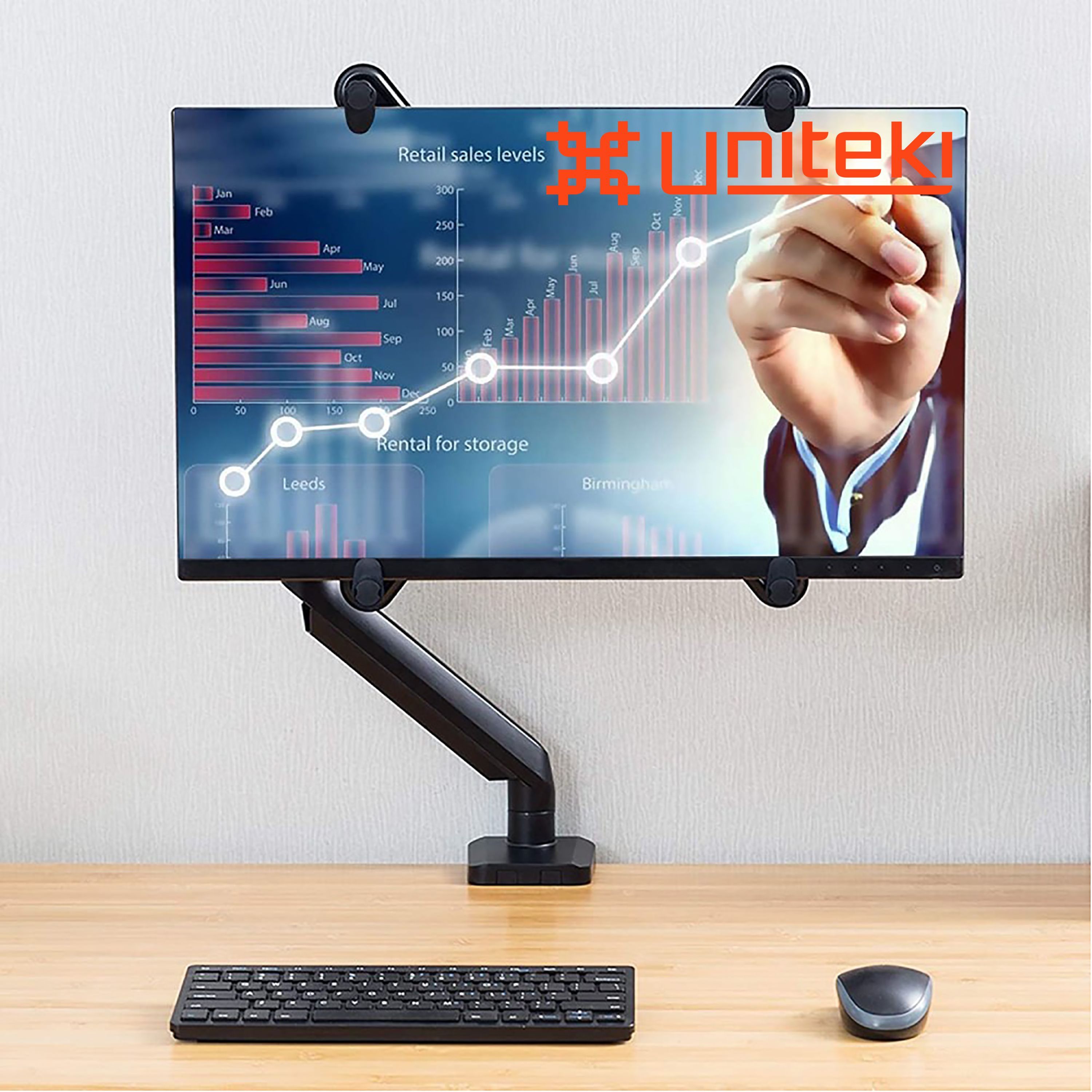 Крепление-адаптер для монитора или телевизора без VESA UNITEKI FP2 ...