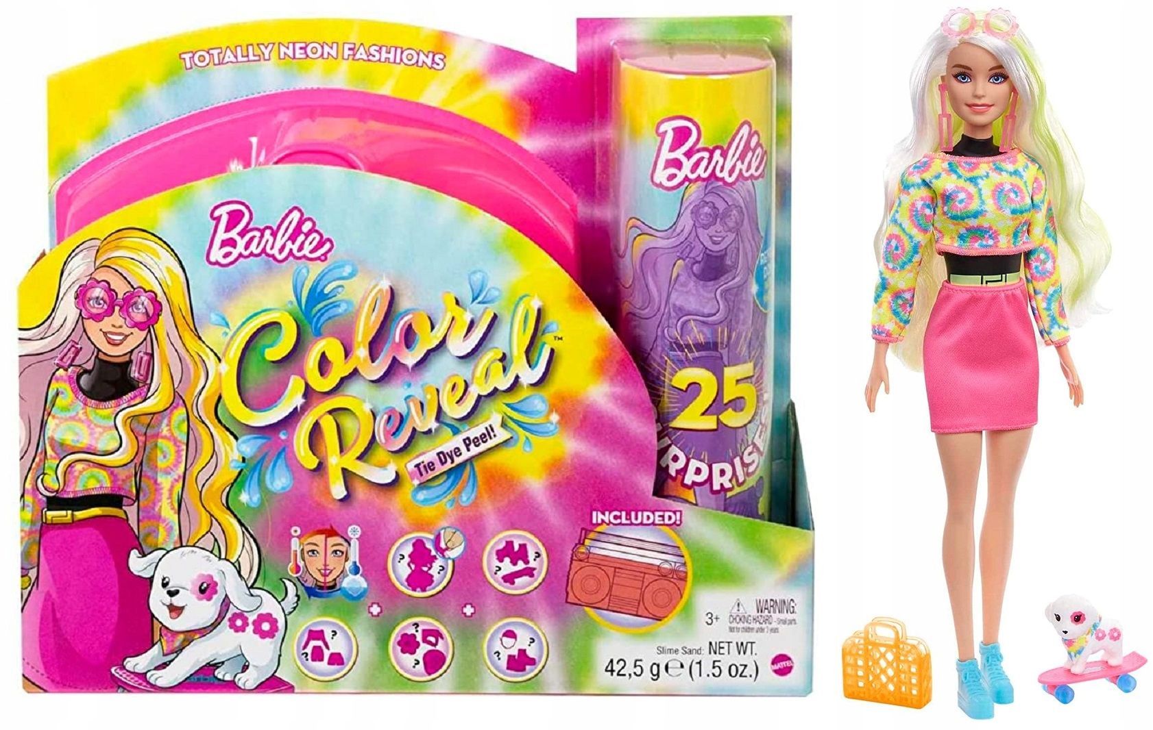 Кукла Barbie Surprise Color Reveal Totally Neon D26 - купить с доставкой по  выгодным ценам в интернет-магазине OZON (1201398768)