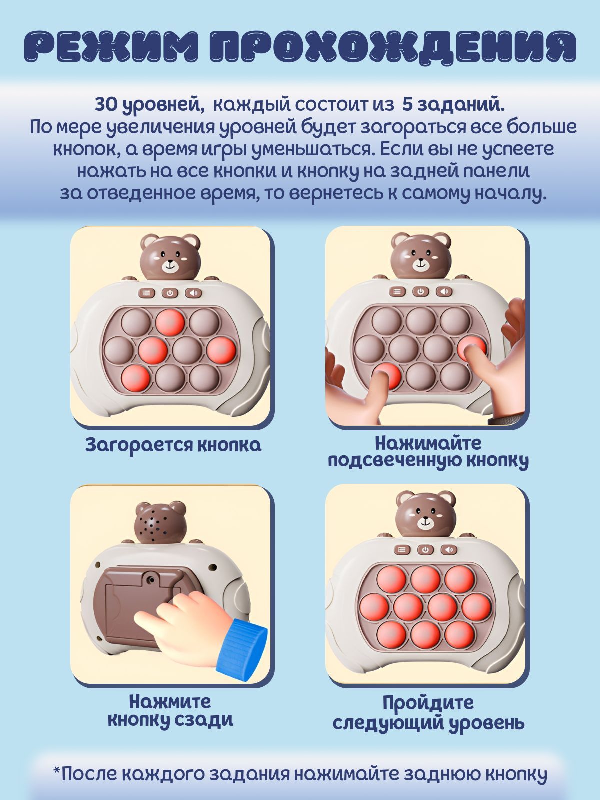 Интерактивная игрушка для детей электронный попит - купить с доставкой по  выгодным ценам в интернет-магазине OZON (1187859323)