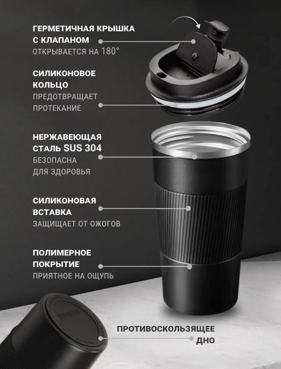 Термокружка для кофе и чая, термостакан, термос, термокружка ...