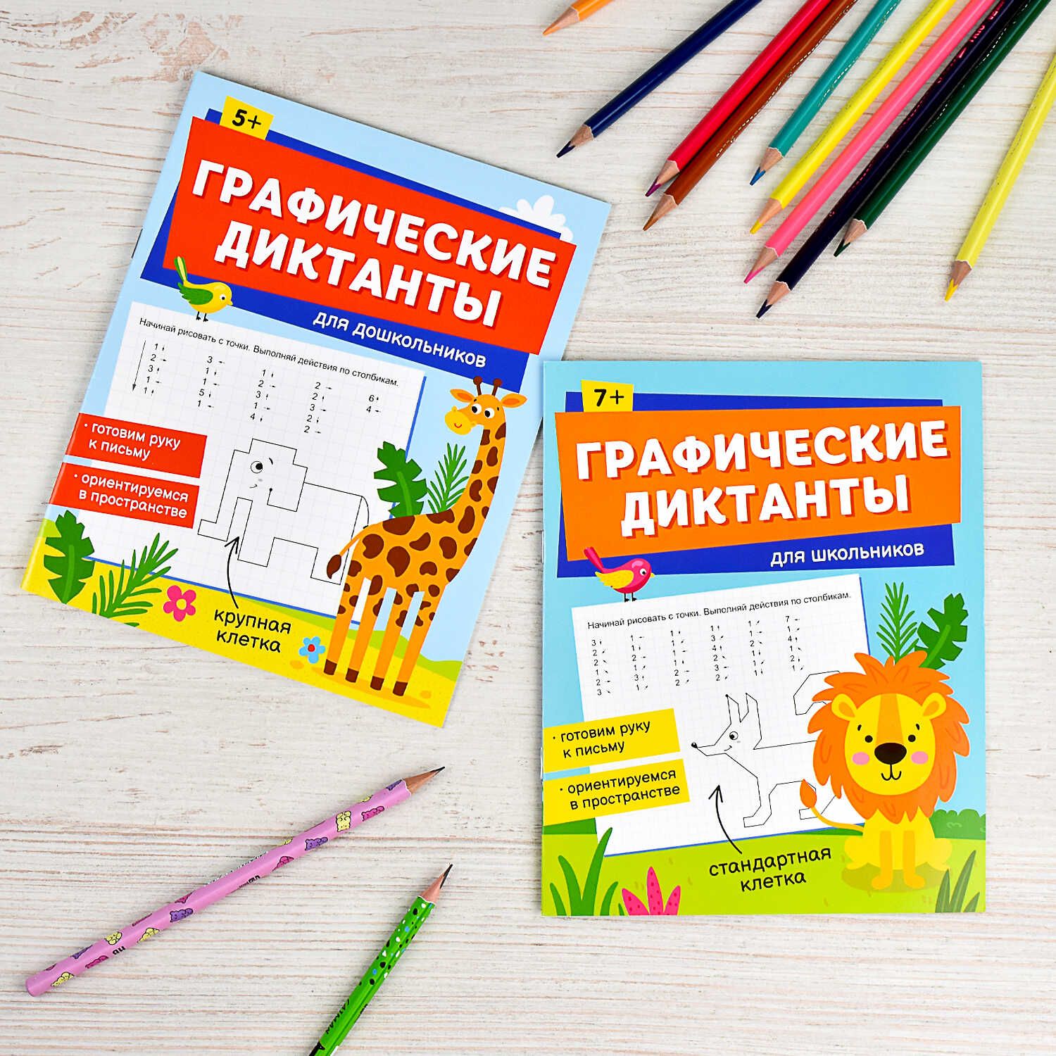Книжка с заданиями по рисованию для детей. Серия "Графические диктанты" 165х205 мм 16 стр | School VPR Practice Tests - Ozon image 6