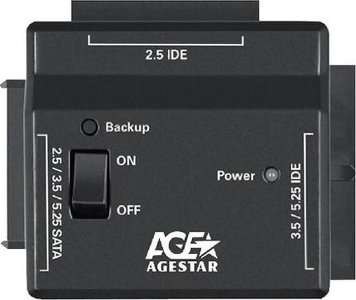 Адаптер-переходник для HDD AgeStar FUBCP2 IDE черный - купить с ...