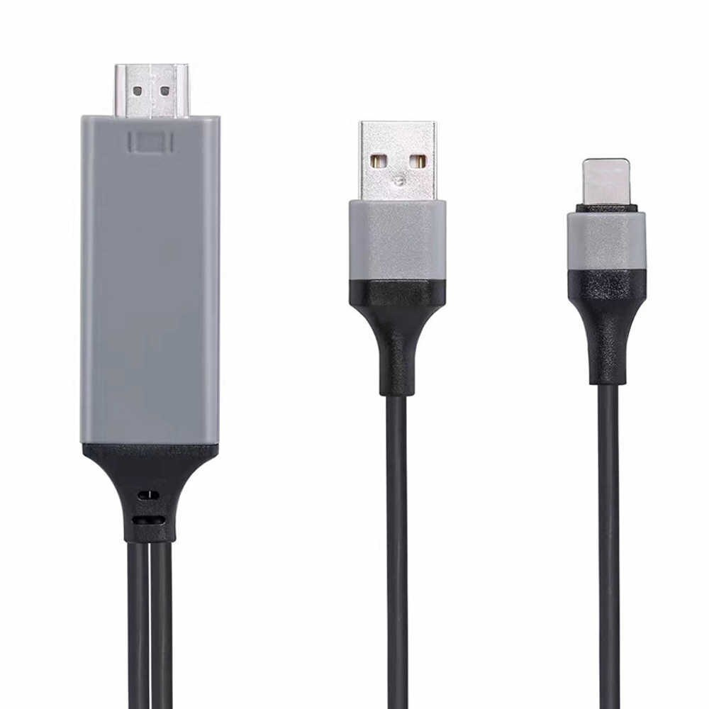 Кабель Apple Lightning, HDMI Кабель Lightning to HDTV ( HDMI ) cable 2m  1080p HD для iPhone и iPad - купить по низкой цене в интернет-магазине OZON  (170220479)