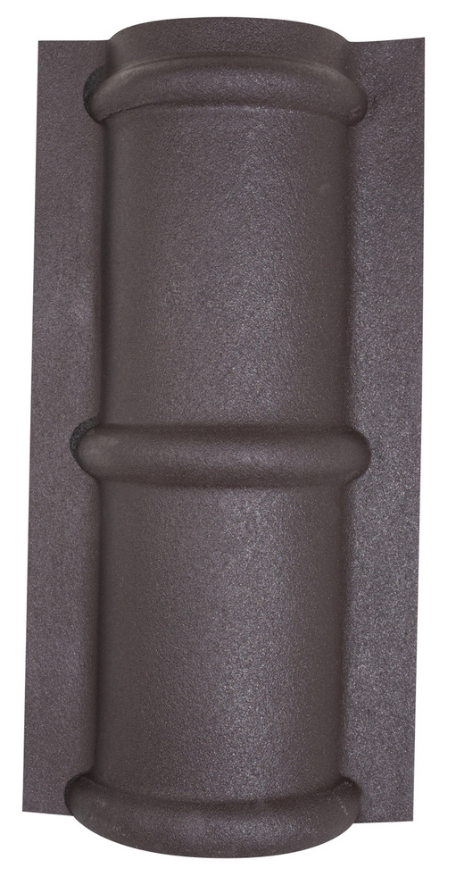 Элемент коньковый Ренопласт 750 мм, цвет шоколадный, упаковка 5 шт.  #1