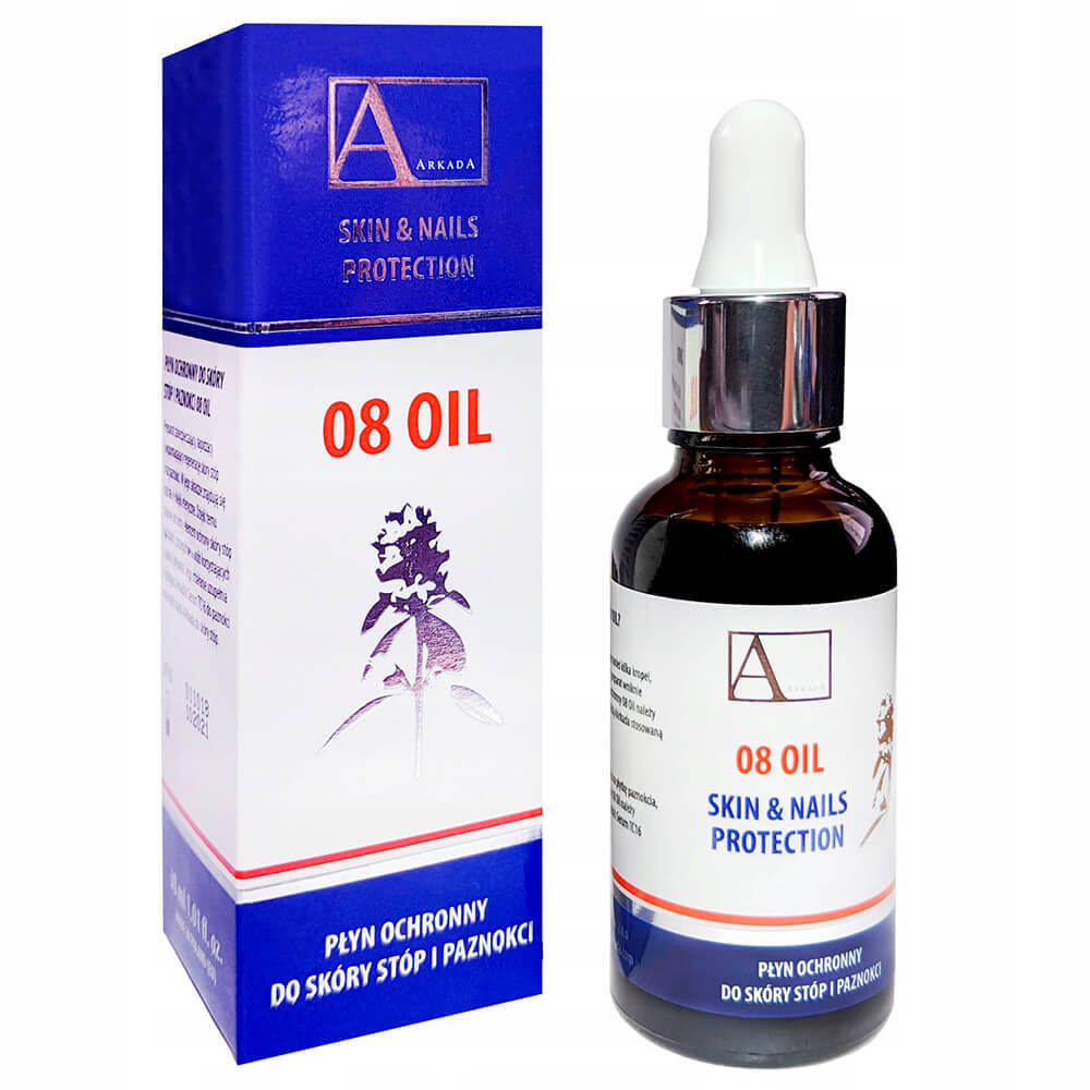 Arkada 08 Oil, Защитная жидкость для кожи и ногтей 8 масел (30 мл ...