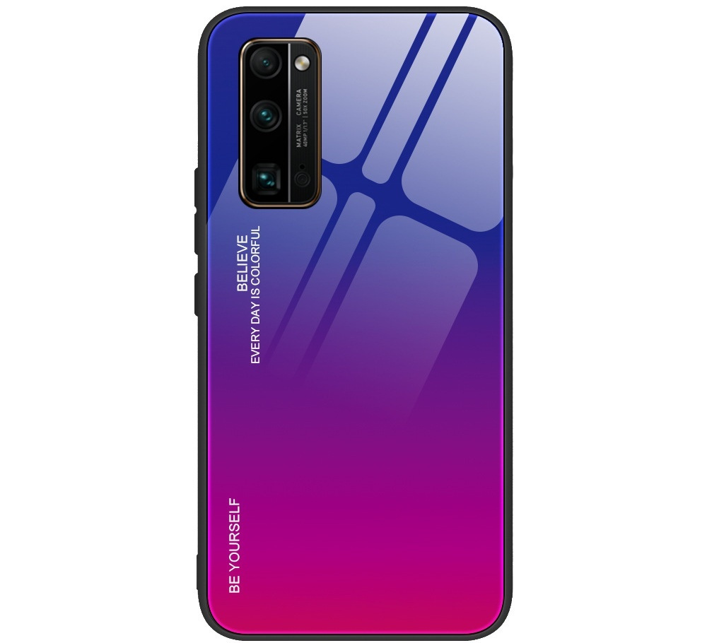 Чехол-бампер MyPads для Huawei Honor 30 Pro+ / Huawei Honor 30 Pro  стеклянный из закаленного стекла с эффектом градиент зеркальный блестящий  переливающийся фиолетовый - купить с доставкой по выгодным ценам в  интернет-магазине OZON (188007357)