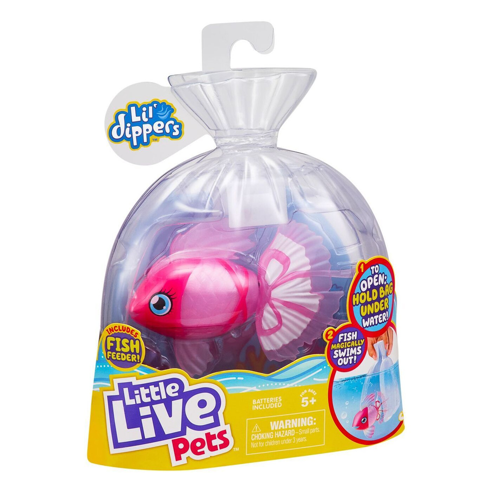 Волшебная рыбка Little Live Pets "Lil' Dippers" розовая, 26159 #1