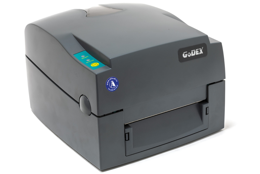 Godex Принтер для наклеек/этикеток термотрансферный G530U, серый  #1