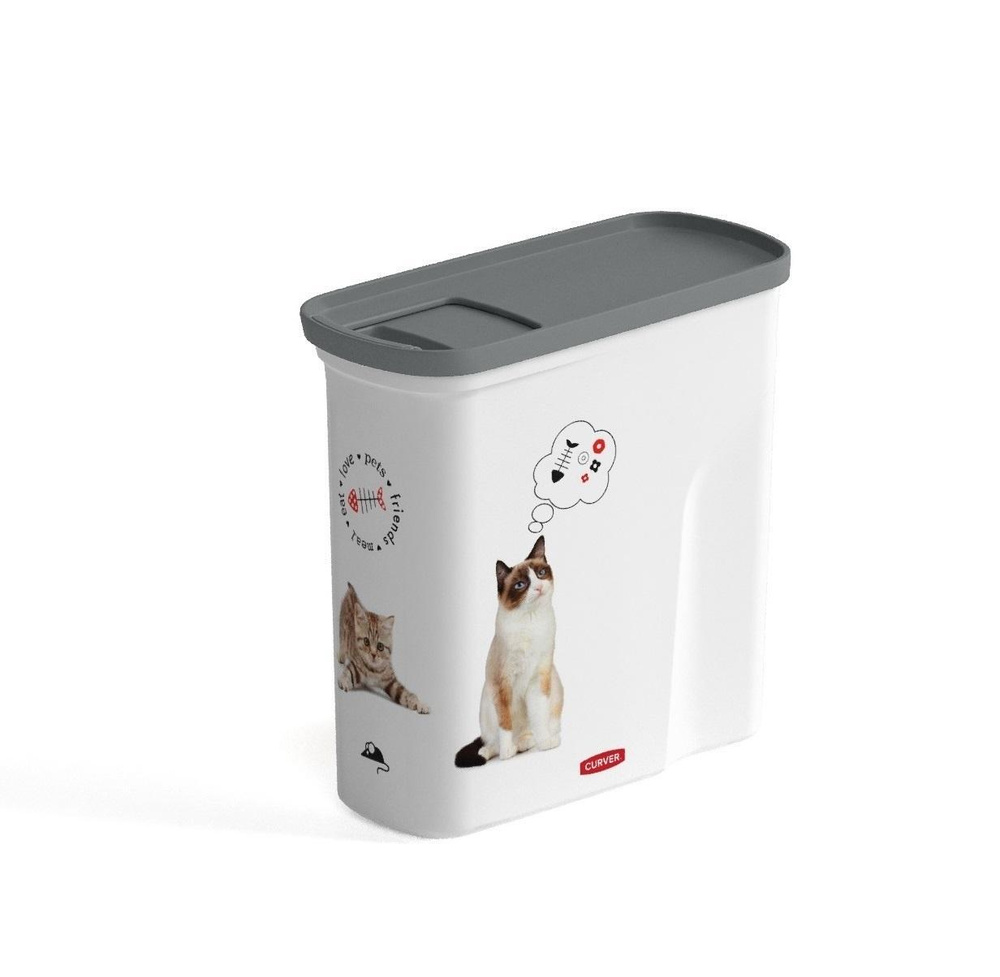 Контейнер для сухого корма кошек, Curver Pet Life 2 литра - купить с ...