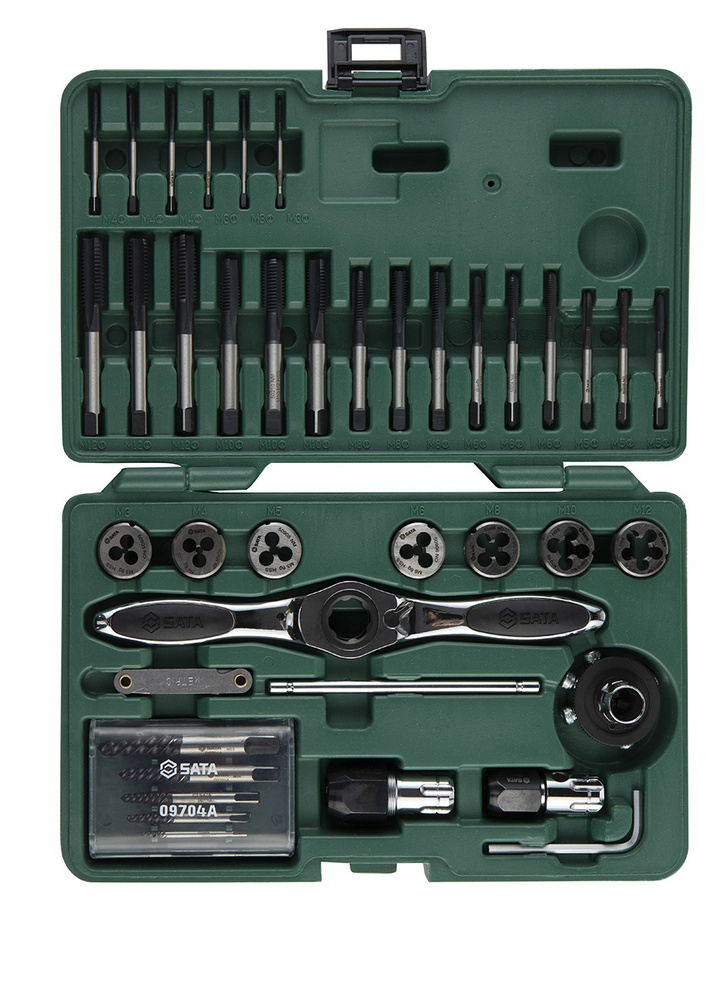 Набор метчиков и плашек SATA , 40 предметов - купить с доставкой по ...