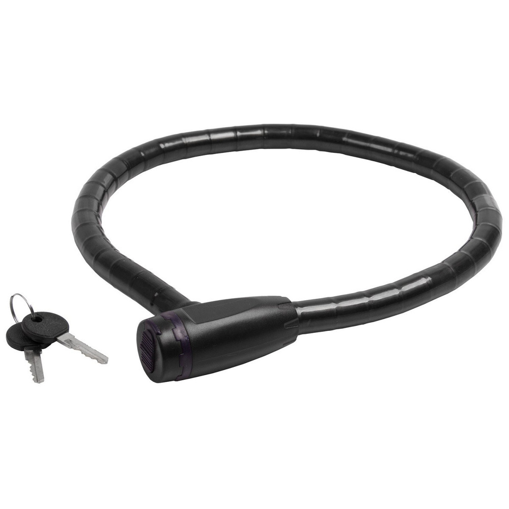 Замок велосипедный M-WAVE H 18.8 тросовый, 18х800мм #1