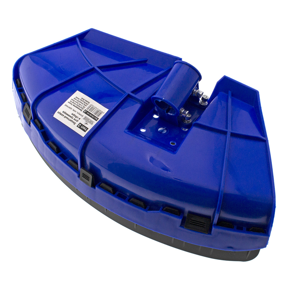 Кожух для триммера защитный в сборе (кожух, нож, крепеж, тип 2) Чеглок ...