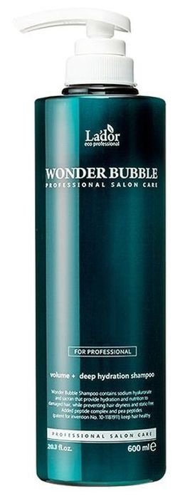 Lador Шампунь для глубокого увлажнения и придания объема волосам Wonder Bubble Shampoo, 600 мл  #1