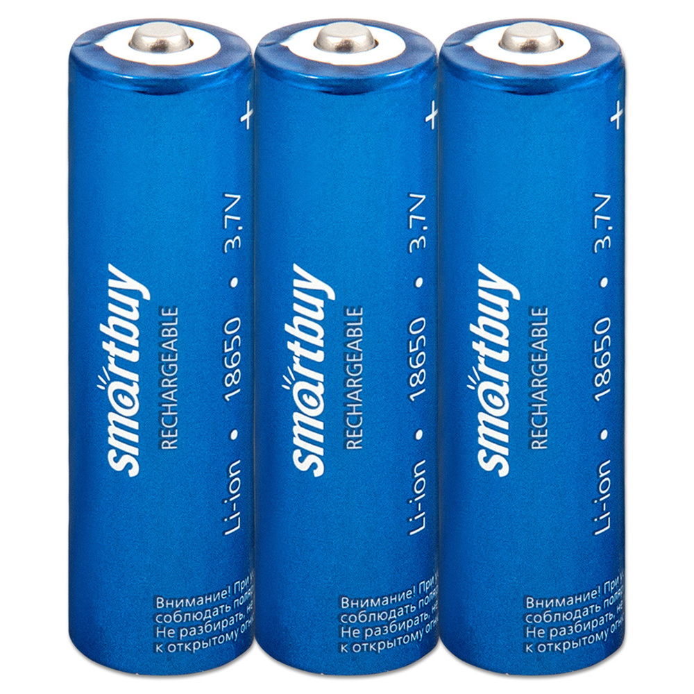 SmartBuy Аккумуляторная батарейка 18650, 3,7 В, 2000 мАч, 3 шт - купить ...