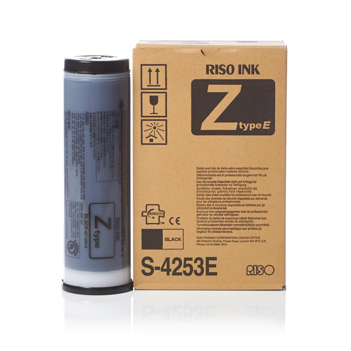 Riso Rz200 Ink Расходник для печати RISO Чернила S-4253E/S-8113E, черный, оригинальные ...