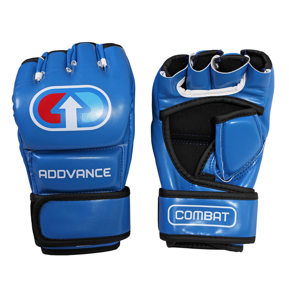 Перчатки с открытой ладонью ADDVANCE, M, Искусственная кожа, Вспененный полимер, синий по низкой цене с доставкой в интернет-магазине OZON (294056896)