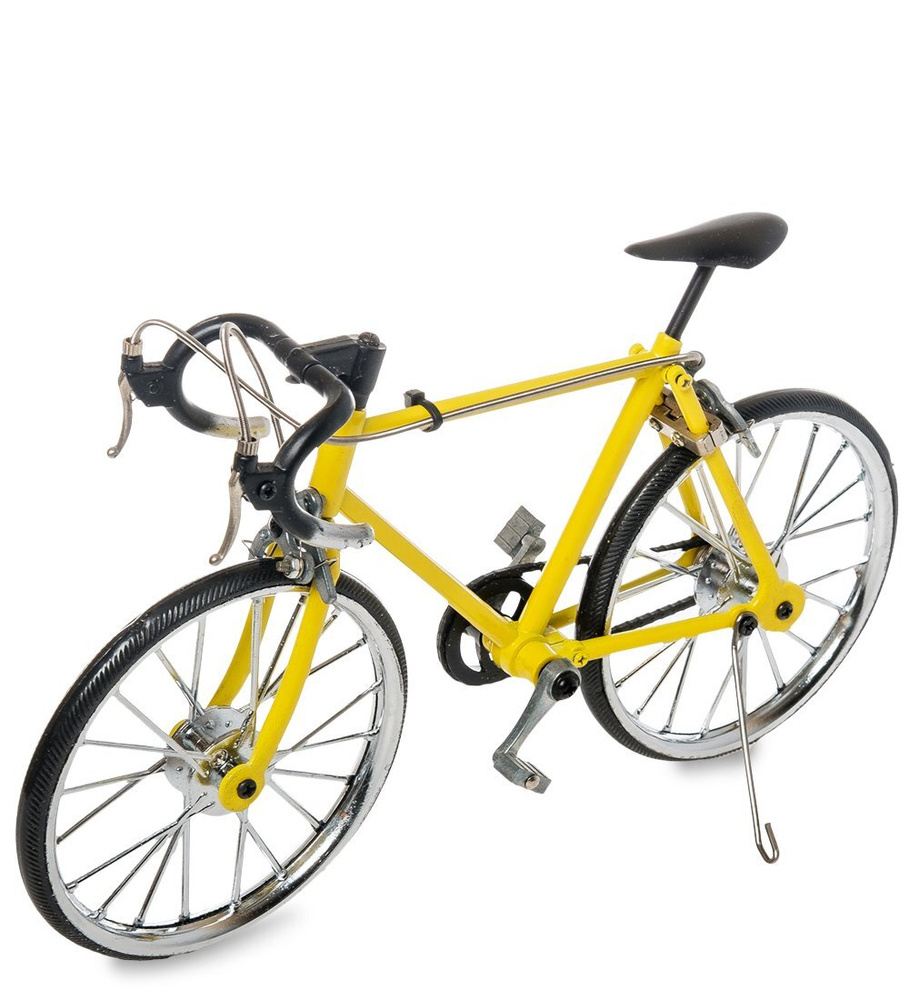 Фигурка-модель 1:10 Велосипед гоночный Roadbike желтый A2147821 #1