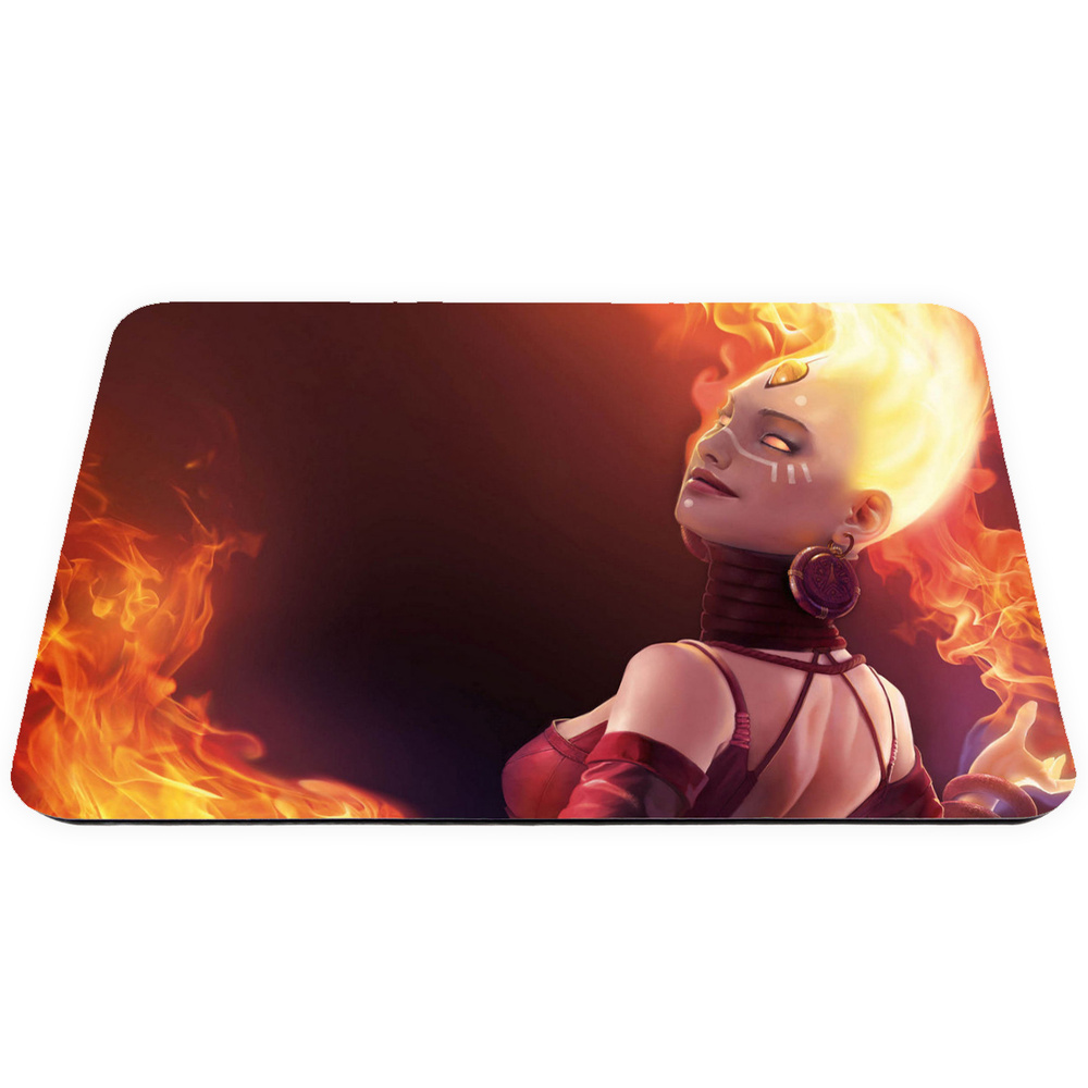 Коврик для мыши dota 2 Лина Огненая девушка, L, черный - купить с ...