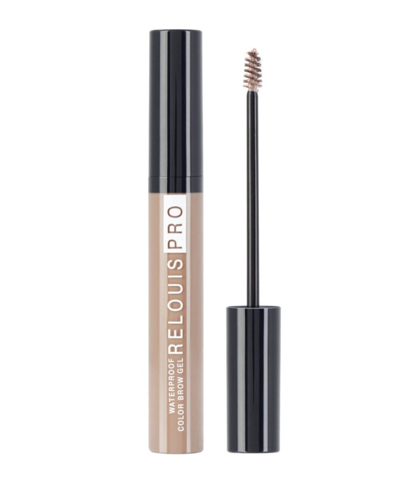 Relouis Гель для бровей Waterproof Color Brow Gel тон 02 TAUPE 6г #1