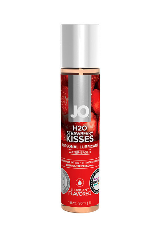 System JO вкусовой лубрикант Клубника / Flavored Strawberry Kiss 1oz - 30 мл.  #1