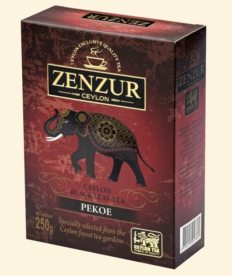 Чай Zenzur черный PEKOE Шри-Ланка, 250 г - купить с доставкой по ...