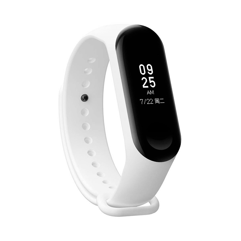 Ремешок Gurdini силиконовый для фитнес браслета Xiaomi Mi Band 3/Mi Band 4,908145, белый  #1