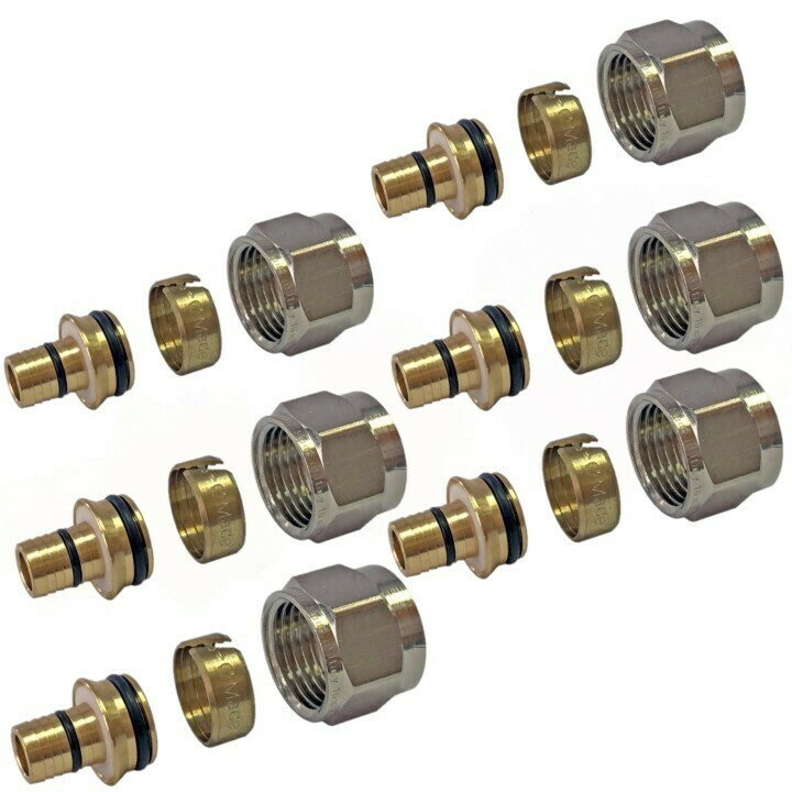 SFC-0026-162634 STOUT Фитинг компрессионный (евроконус) для труб PEX-AL ...