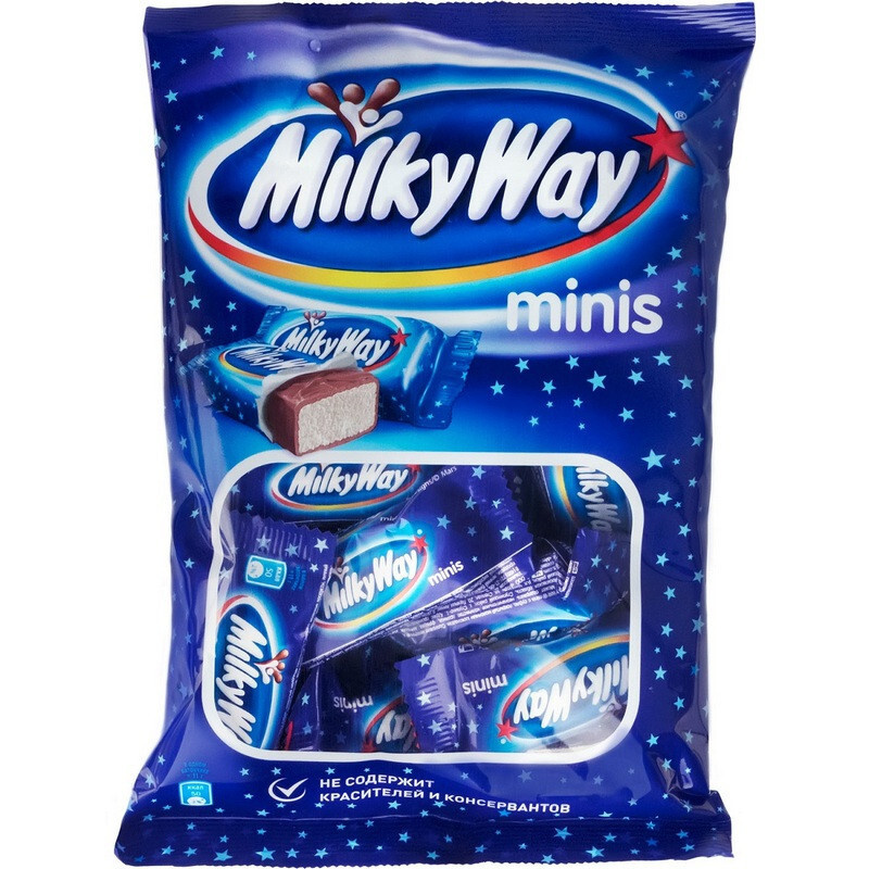 Шоколадный батончик Milky Way мини 176 грамм - купить с доставкой по ...