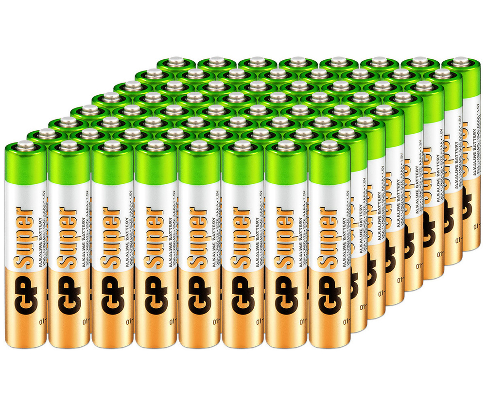 Батарейка AAAA Alkaline GP LR61, упаковка 80 шт. - купить с доставкой ...