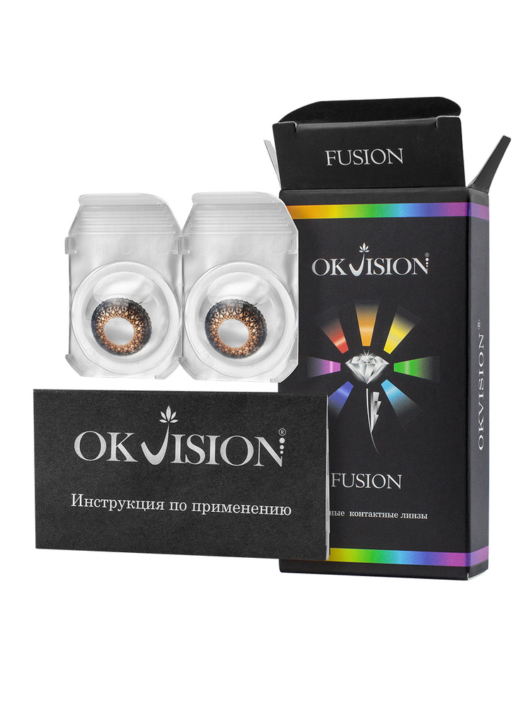 OKVision Цветные контактные линзы, -1.00, 8.6, 3 месяца  #1