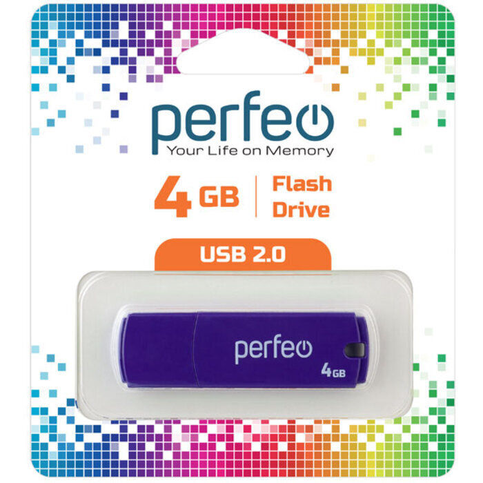 Perfeo USB-флеш-накопитель PF-C05 4 ГБ, фиолетовый #1