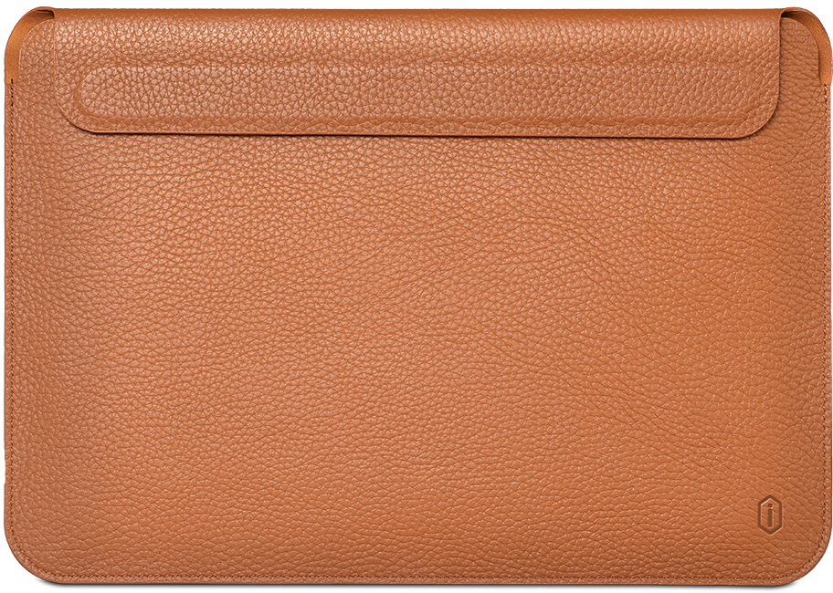 Чехол WIWU Geniunie Leather Laptop Sleeve for MacBook Pro 13/Air 13 (2018 - 2021) M1 Brown #1
