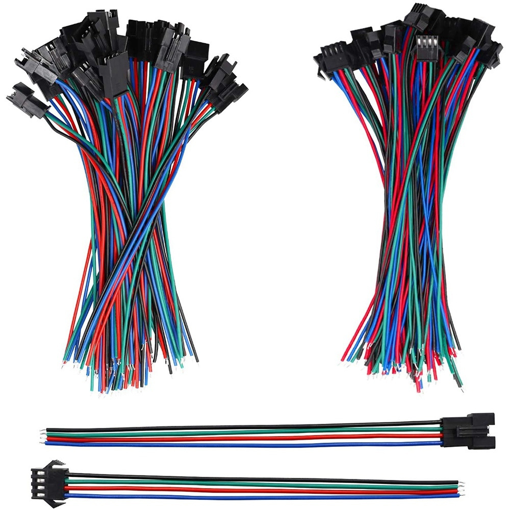 20 пар 22 AWG JST SM Plug 4-контактный соединительный кабель для ...