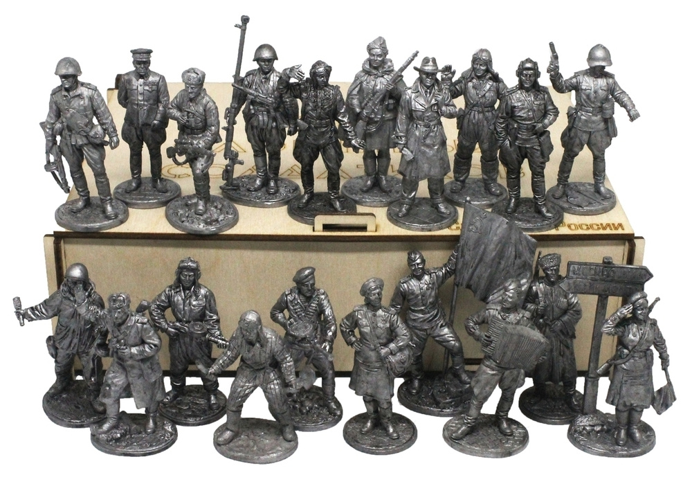 "Вторая мировая война, Красная Армия" №20-1ЕК (20 н/к) набор оловянных ...