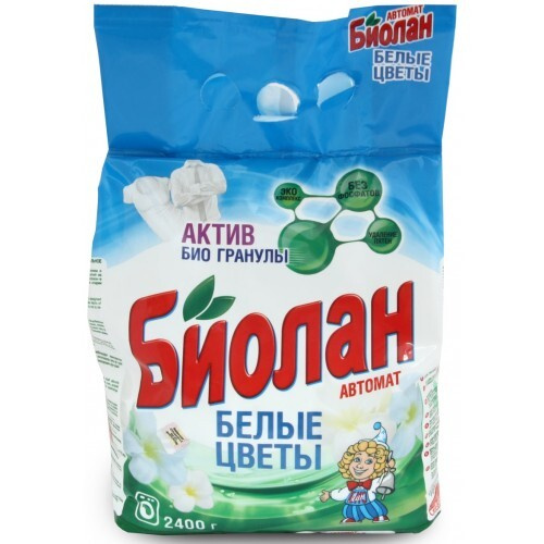 Стиральный порошок автомат Биолан Белые цветы, 2,4 кг - купить с ...
