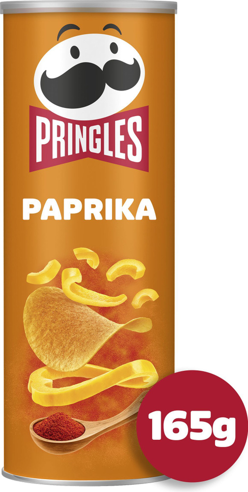 Pringles картофельные чипсы со вкусом паприки, 165 г #1