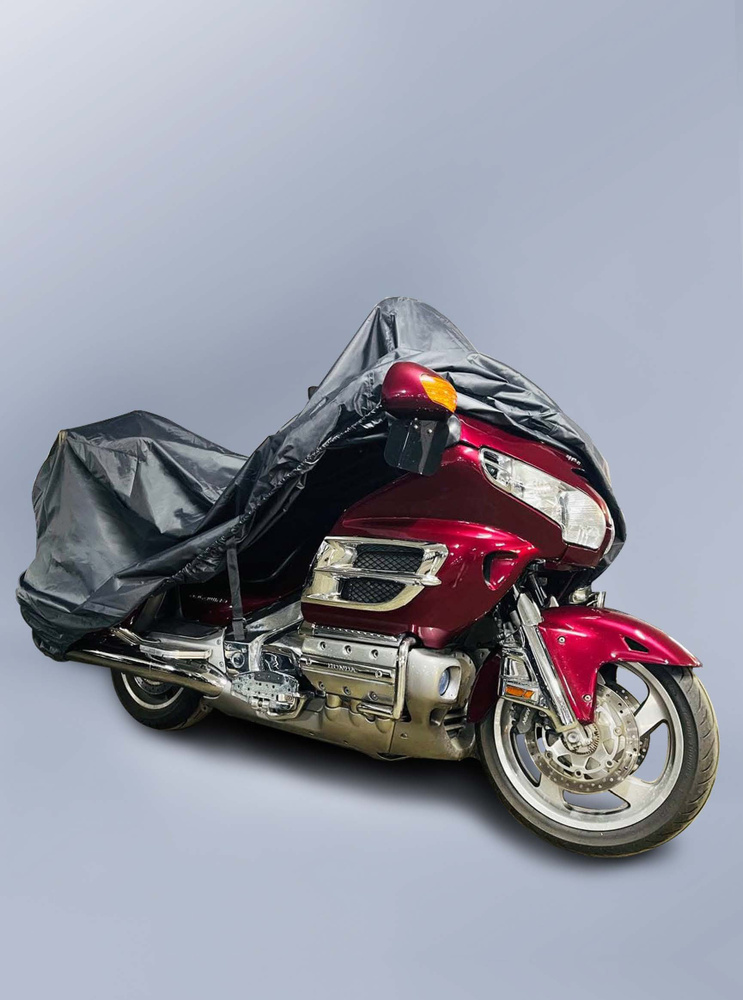 Чехол для уличного хранения мотоцикла, размер XXL+topcase, цвет графит, Petko  #1