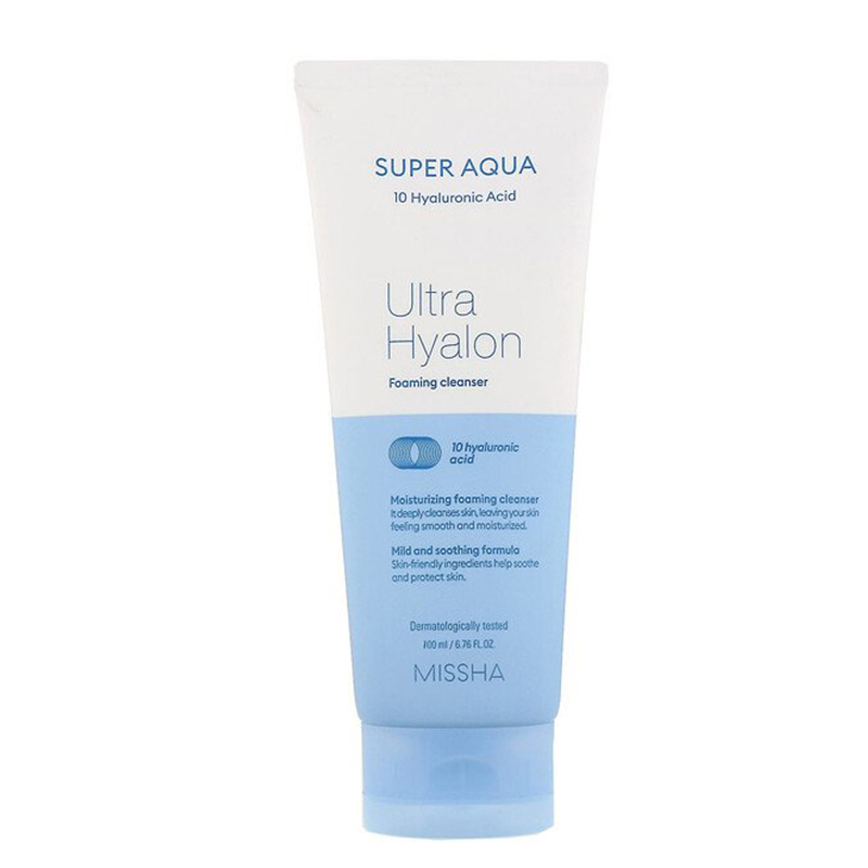 Очищающая пенка для лица Super Aqua Ultra Hyalron Cleansing Foam 100 мл ...