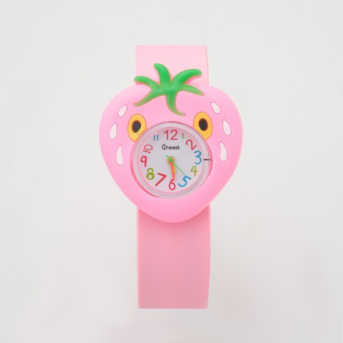 Часы наручные детские "Клубничка", ремешок силикон, LR41 (AG3)  #1