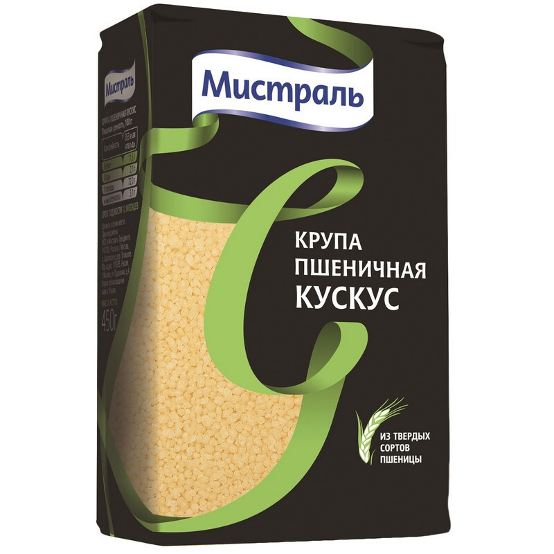 Крупа Кускус МИСТРАЛЬ пшеничная, 450г #1