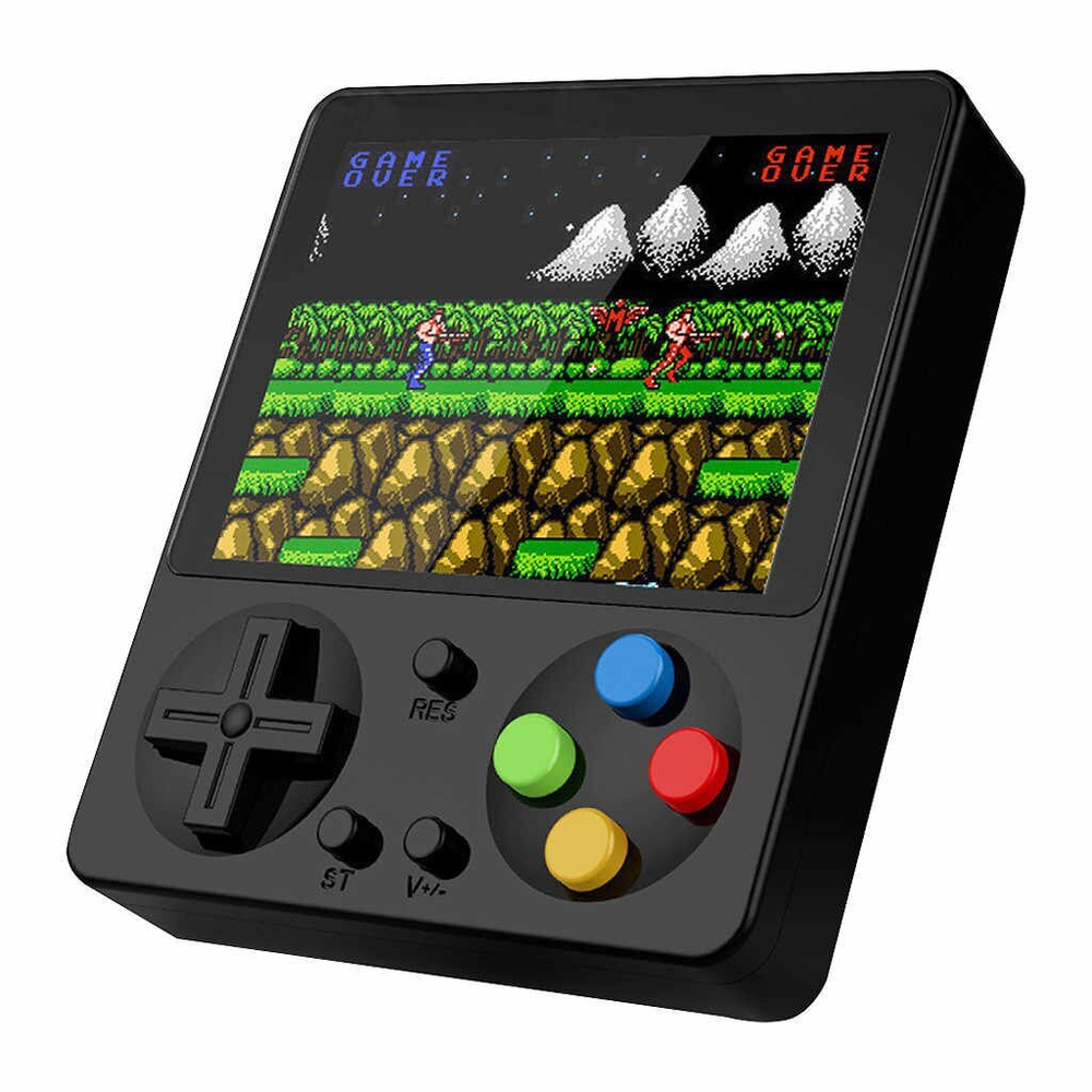 Портативная игровая приставка 8 bit Retro 333 игры (Черная) - купить с  доставкой по выгодным ценам в интернет-магазине OZON (502597650)