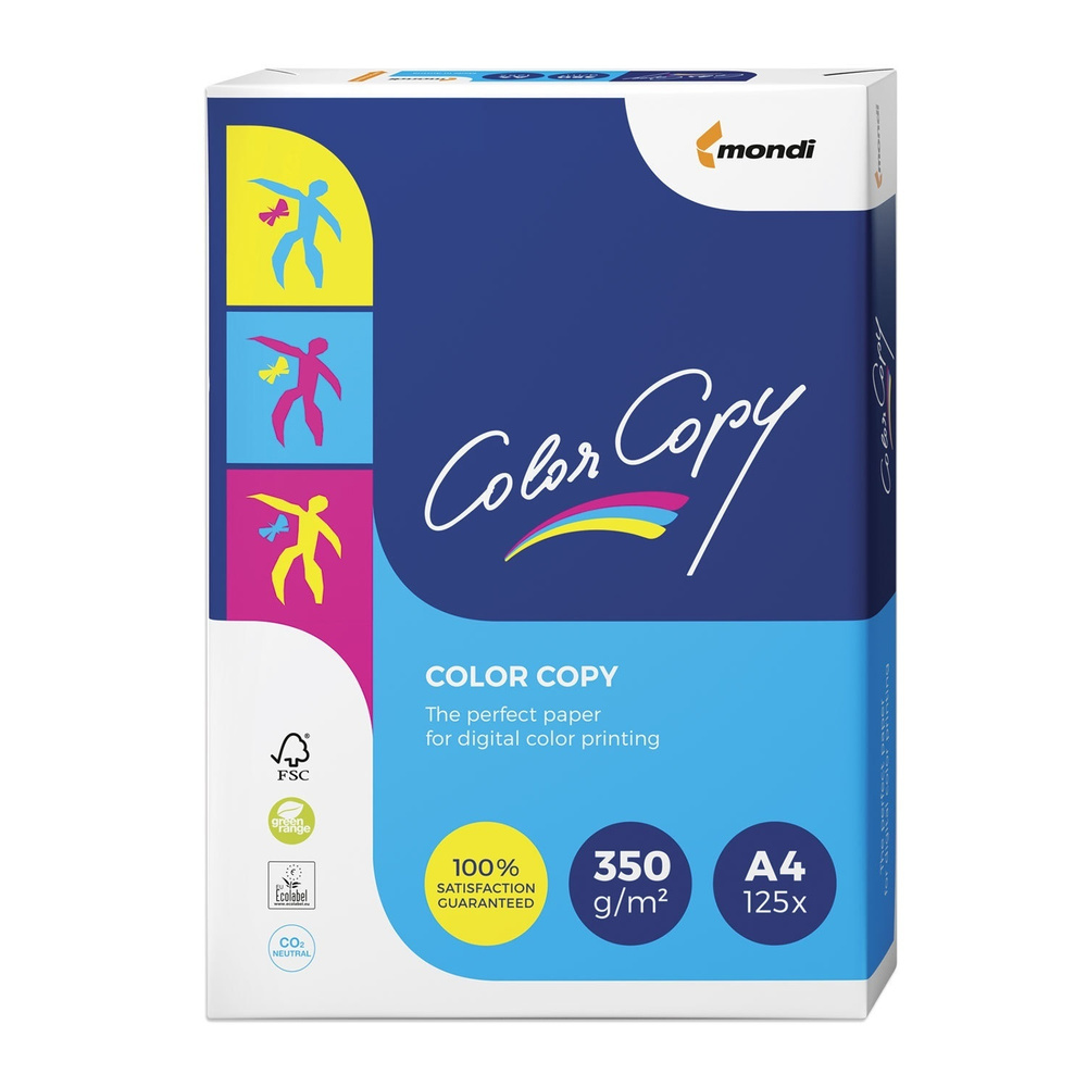 Бумага Color Copy А4, 350 г,м2, 125 листов, для полноцветной лазерной печати, 161% CIE  #1