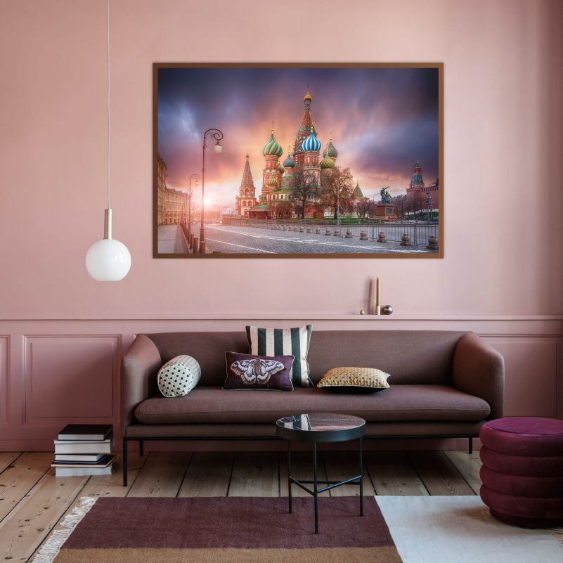Постер "Москва, Красная Площадь, собор" 40х30 см / постеры для интерьера / картина на стену / картина #1