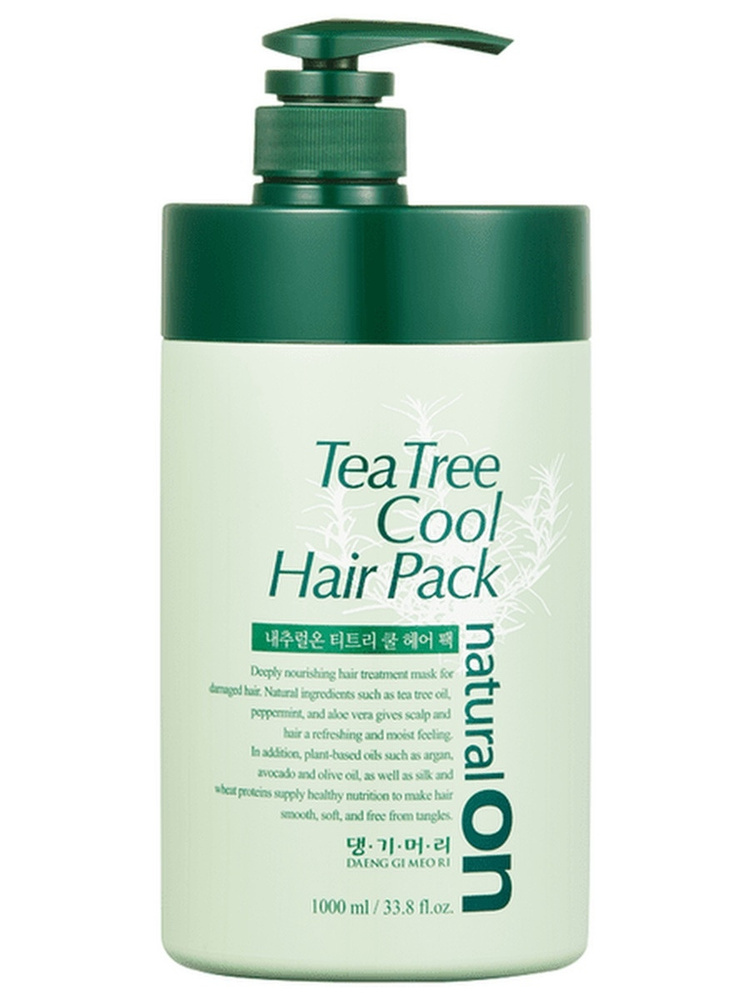 Daeng Gi Meo Ri Маска для волос на основе чайного дерева Natural On Tea Tree Cool Hair Pack, 1000 мл #1